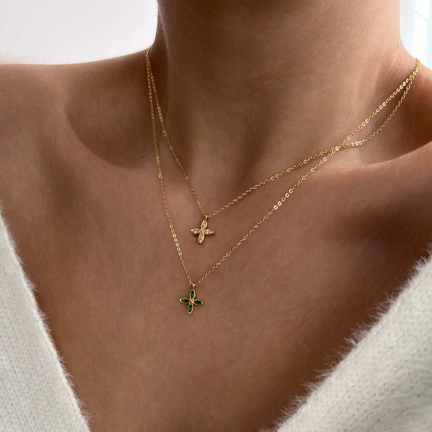 18K Gold Cher Necklace