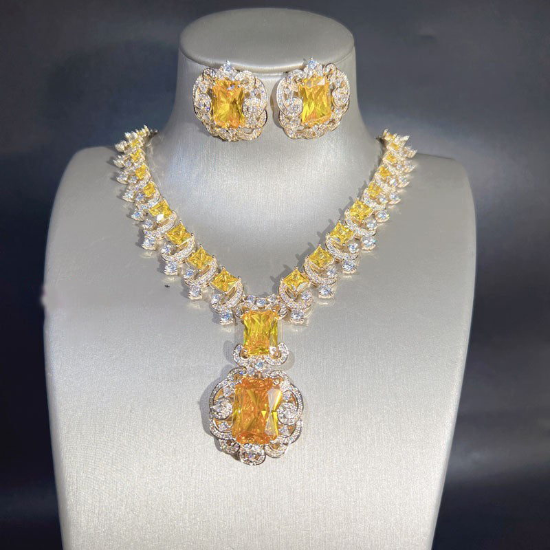 Multi-cut Yellow Sapphire Jewelry Sets