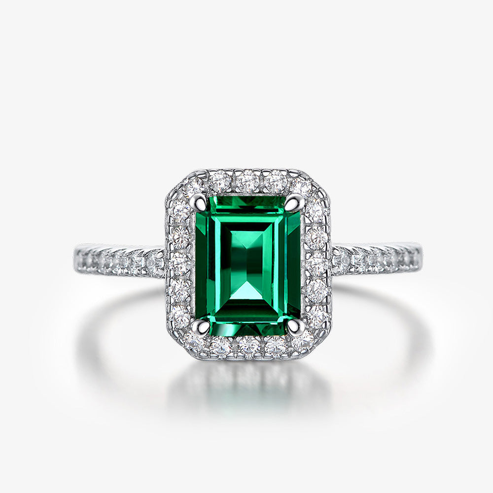 4 Sets Emerald Cut Emerald Jewelry