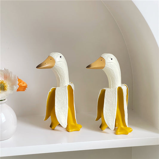 Banana Duck Sculpture Gadgets Cute Gifts