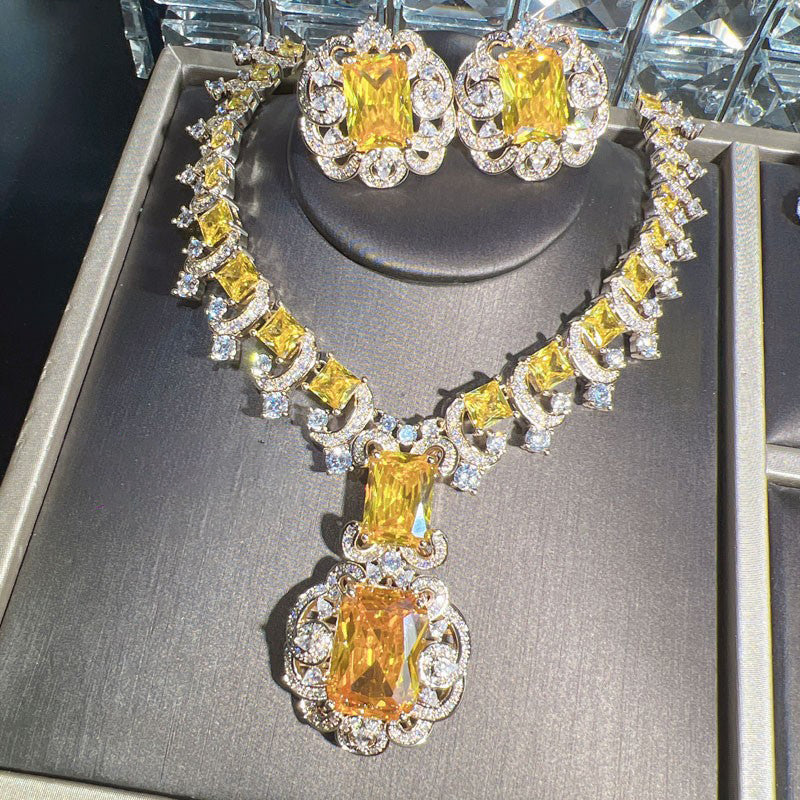 Multi-cut Yellow Sapphire Jewelry Sets