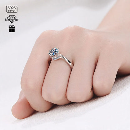 Stunna Lady Freesia Solitaire Moissanite Ring