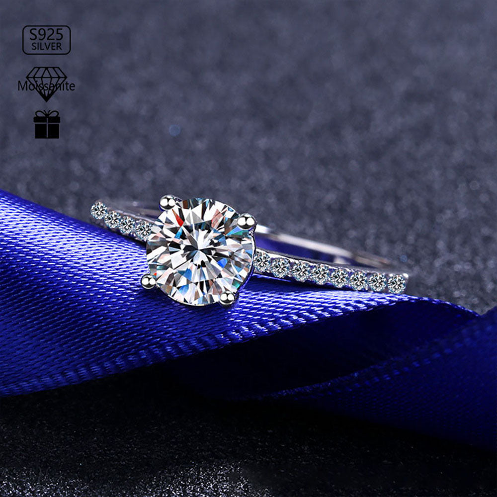 Stunna Lady Esme Halo Moissanite Ring