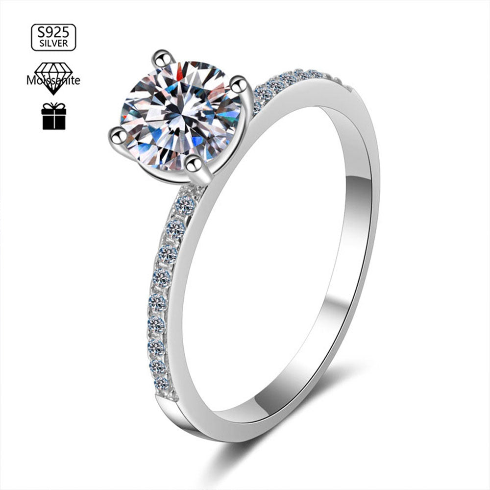 Stunna Lady Esme Halo Moissanite Ring