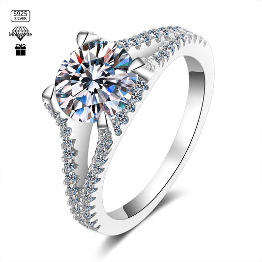 Stunna Lady Secret Halo Moissanite Ring