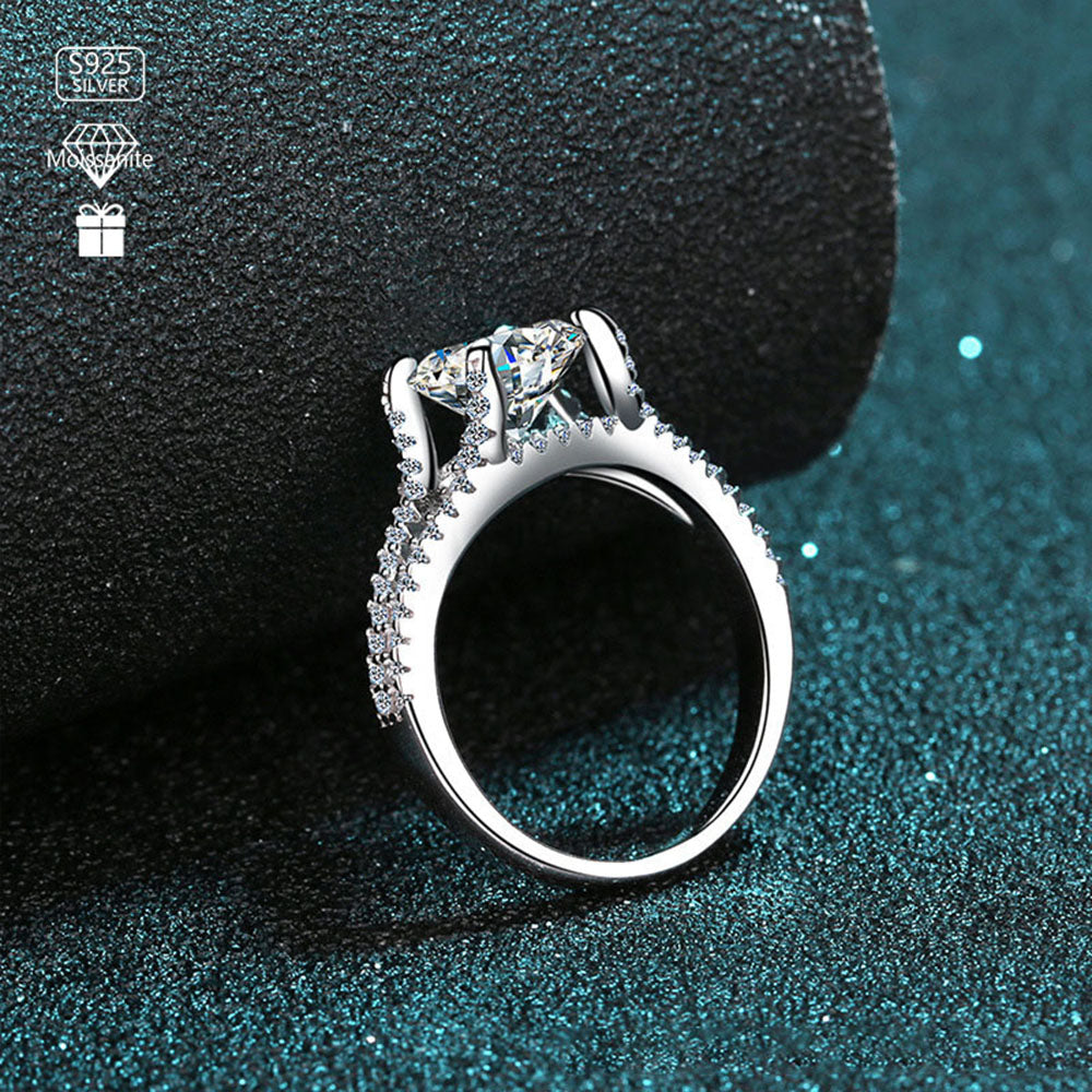 Stunna Lady Secret Halo Moissanite Ring