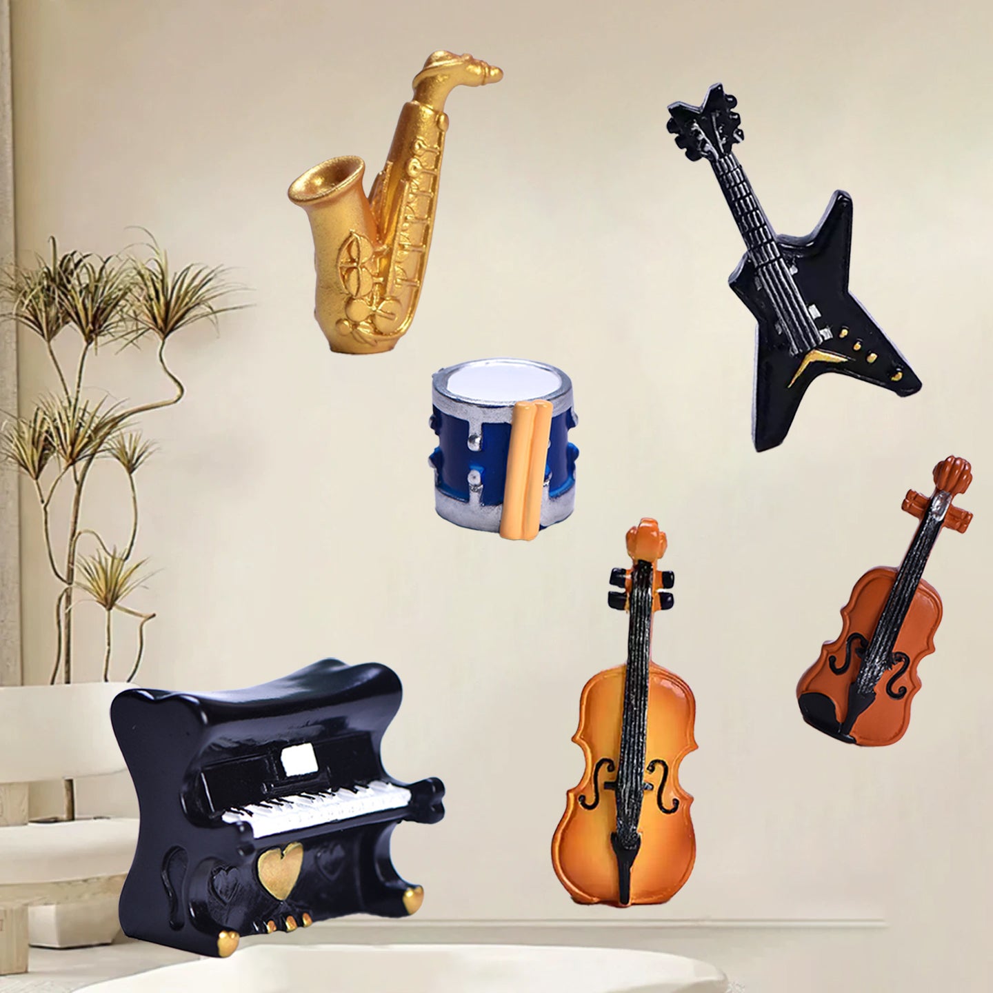 Retro Musical Instrument Ornaments