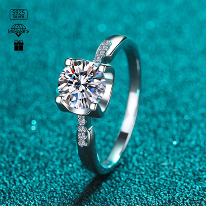 Stunna Lady The Floating Split Moissanite Ring