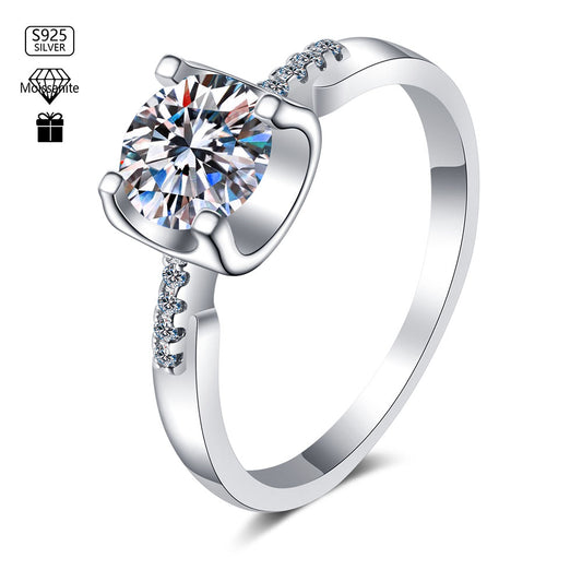 Stunna Lady The Floating Split Moissanite Ring