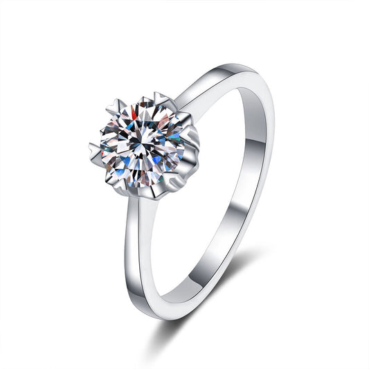 Stunna Lady 1CT Snowflake Classic Moissanite Ring