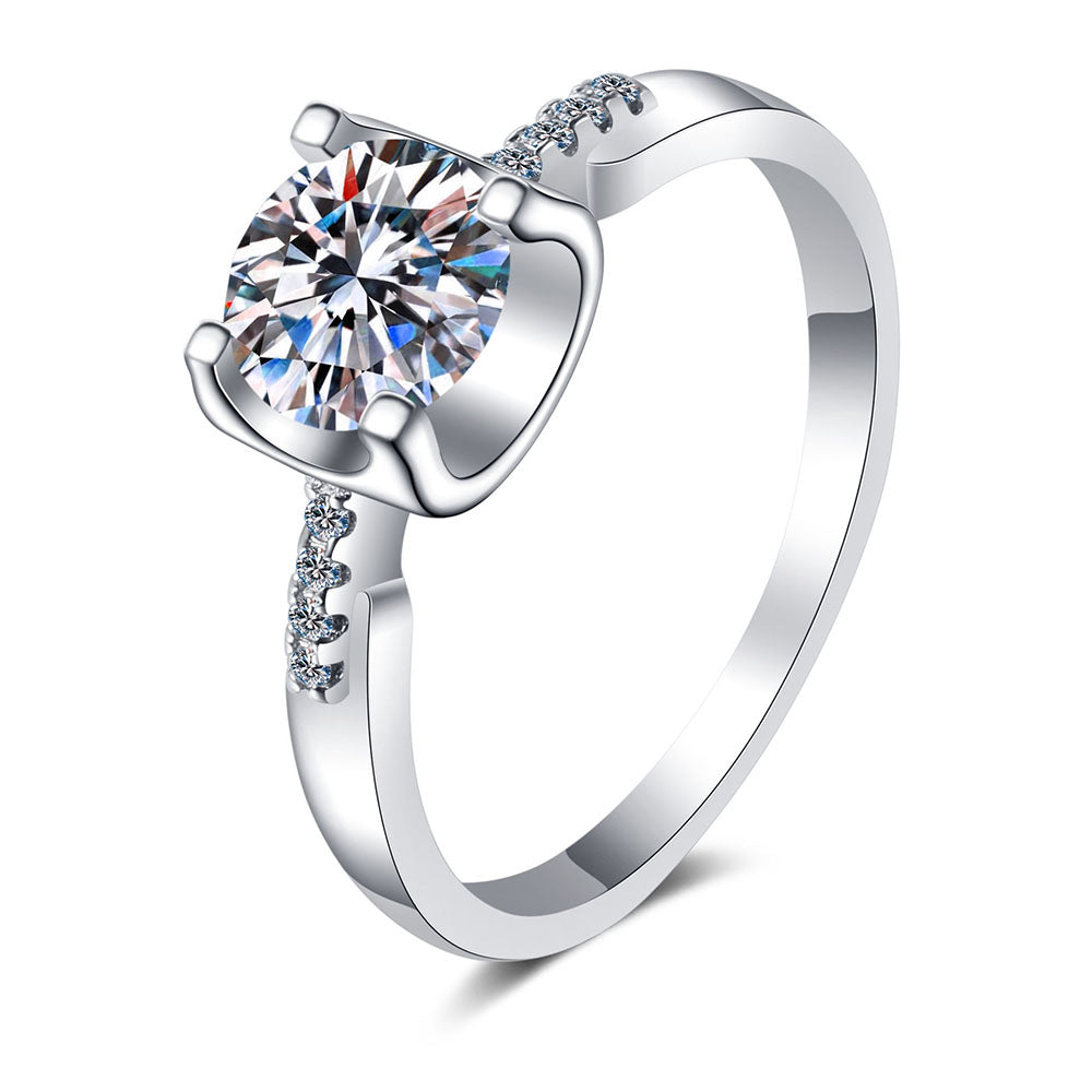 Stunna Lady 1CT 2CT Round Halo Moissanite Ring