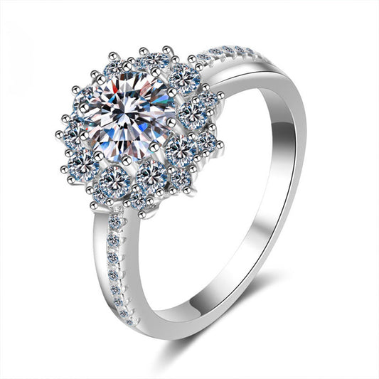 Stunna Lady 1CT Sunflower Moissanite Ring