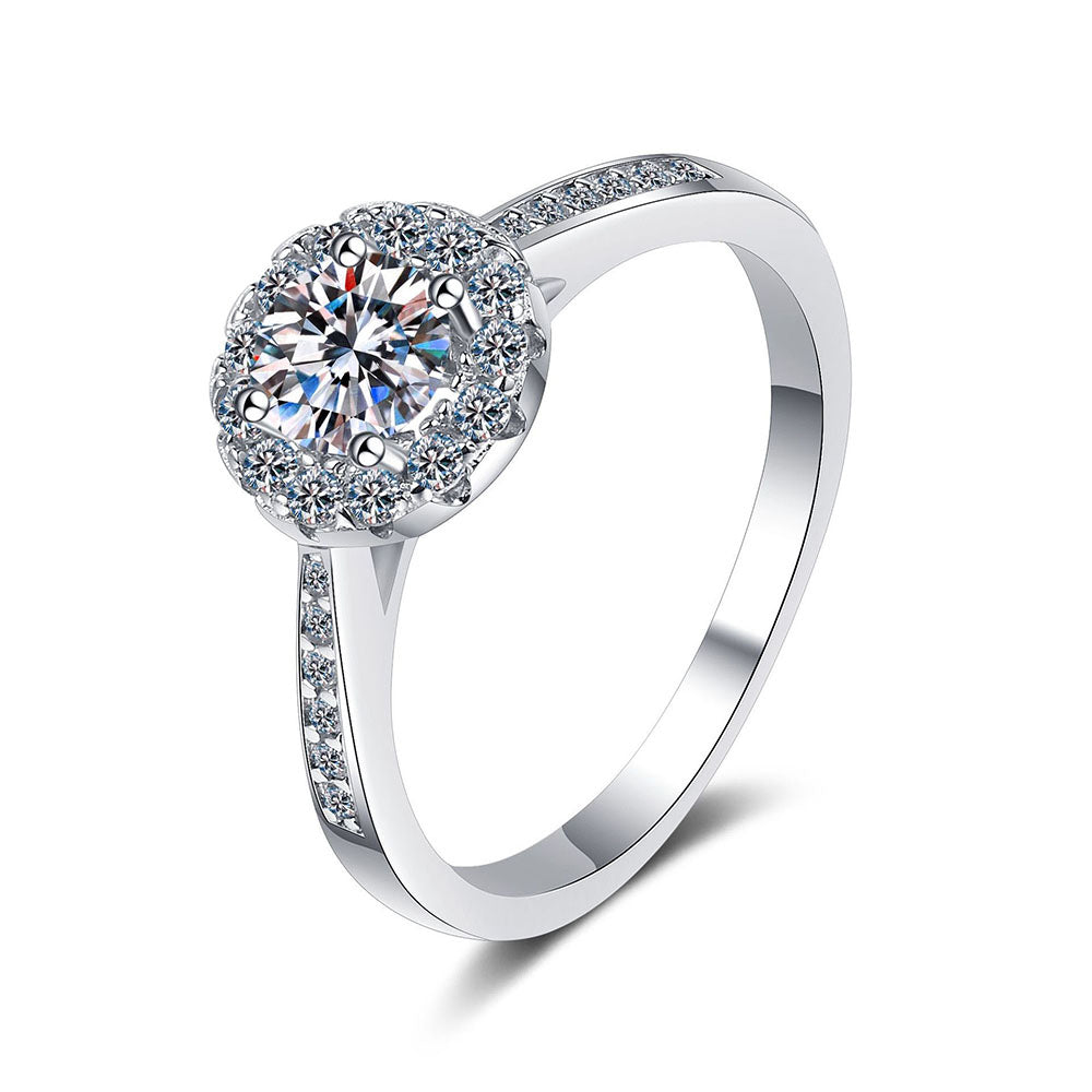 Stunna Lady 1CT 2CT Round Cut Nova Moissanite Ring