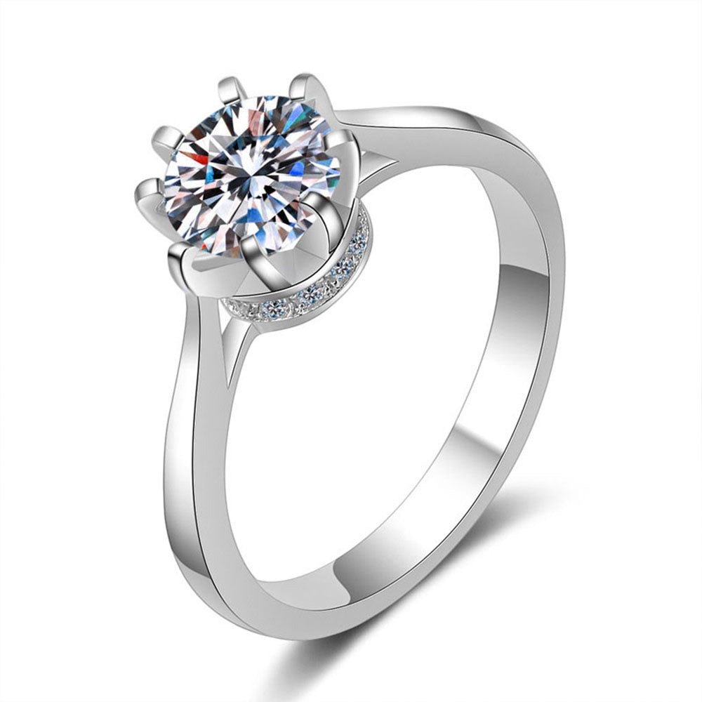 Stunna Lady 1CT Eternity Halo Moissanite Ring