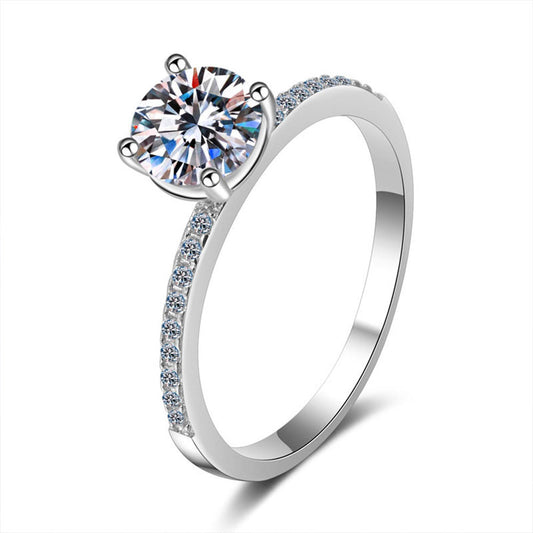 Stunna Lady 1CT Eternity Halo Moissanite Ring