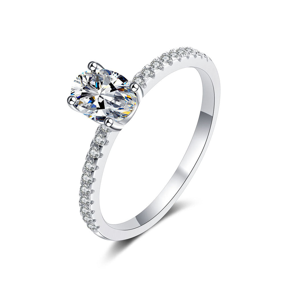 Stunna Lady 1CT 2CT Princess Cut Paved Moissanite Ring