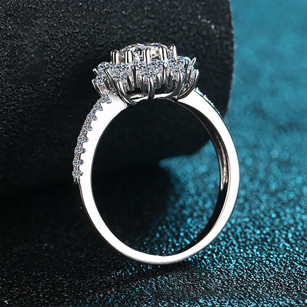 Stunna Lady 1CT Sunflower Moissanite Ring