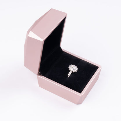 Stunna Lady French pavé-set Moissanite Ring