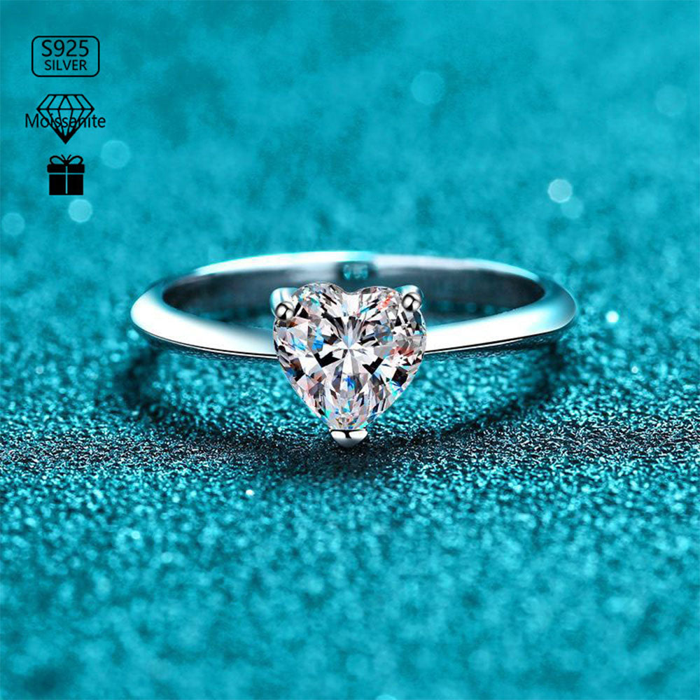 Stunna Lady Heart-Shaped Moissanite Ring