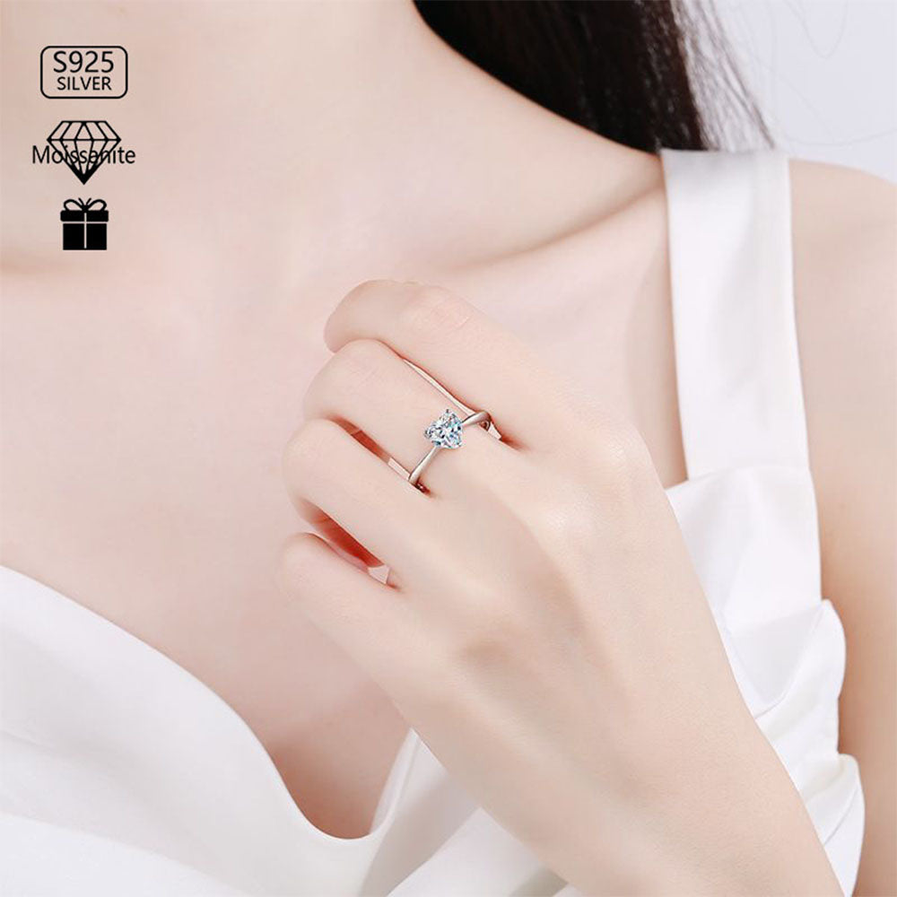 Stunna Lady Heart-Shaped Moissanite Ring