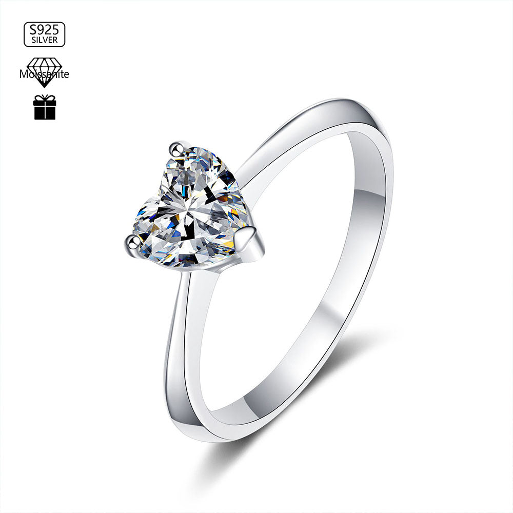 Stunna Lady Heart-Shaped Moissanite Ring